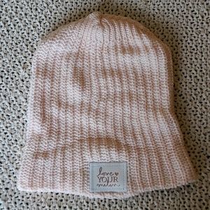 Love Your Melon Beanie in Blush/Rose Gold